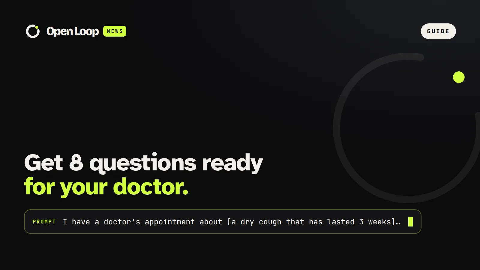 Open Loop News guide: How to use AI to prepare questions for a doctor's visit