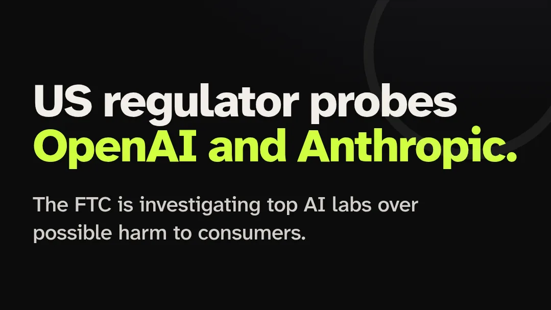 Open Loop News title card: US regulator probes OpenAI and Anthropic