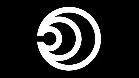 The Genesis Mission logo, white rings on black