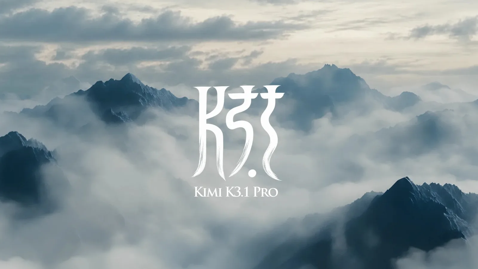 Kimi K3.1 Pro title card over mountains