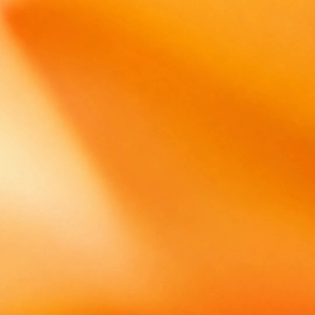 Abstract orange artwork from OpenAI's announcement