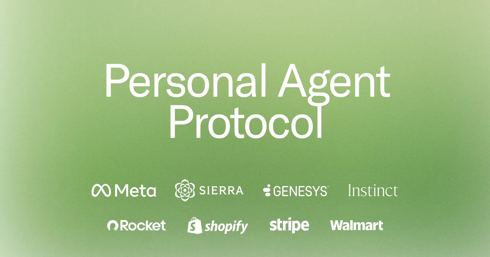 Personal Agent Protocol title with partner logos