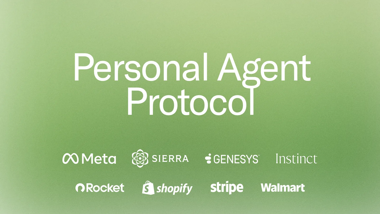 Personal Agent Protocol title with the logos of its partners